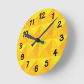 Goldene Pyramiden  Runde Wanduhr (Winkel)