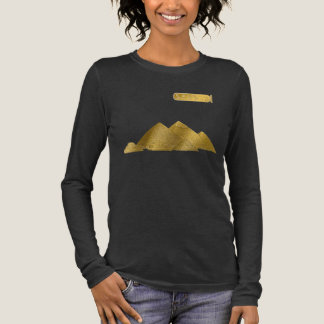 Goldene Pyramiden von Gizeh Tri-Blend Shirt
