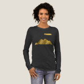 Goldene Pyramiden von Gizeh Tri-Blend Shirt (Volle Vorderseite)