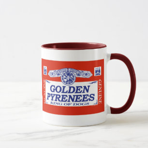 Goldene Pyrenäen Tasse