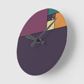 Goldene Quadrate Runde Wanduhr (Winkel)