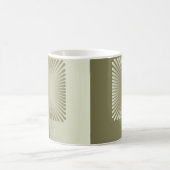 Goldene quadratische Blume Kaffeetasse (Mittel)