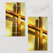 Goldene QuerVisitenkarte Visitenkarte (Vorne/Hinten)