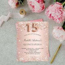 Goldene Quinceanera-Rose