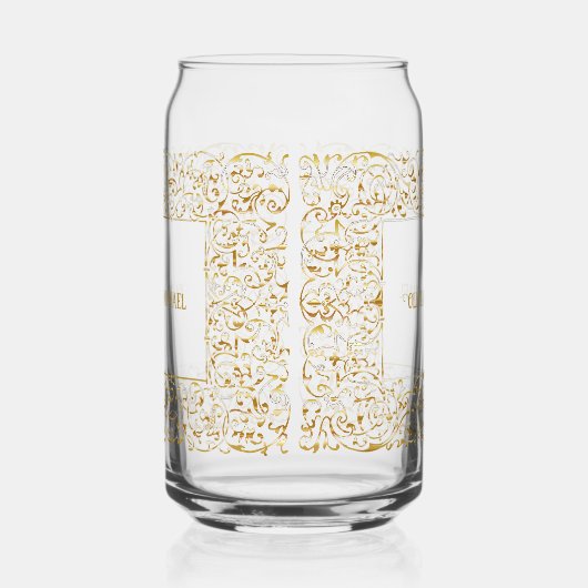 Goldene Rahmen Hochzeit Dosenglas (Rechts)