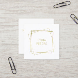 Goldene Rahmen Quadratische Visitenkarte