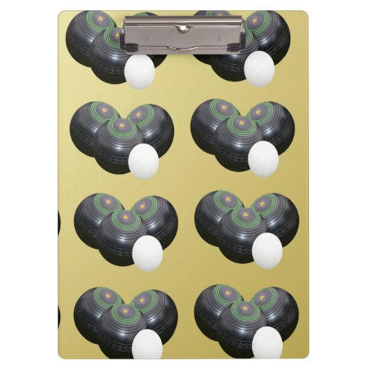 Goldene Rasenschüsseln, Clip-Board Klemmbrett (Vorderseite)