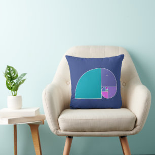 Goldene Ratio Elephant - Fibonacci Spiral 3 Kissen