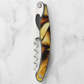 Goldene, raue Dünen mit verbrannten Teilen Kellnermesser (Vorderseite)