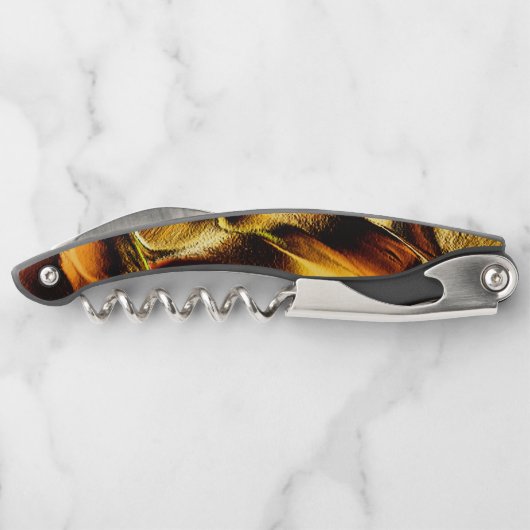 Goldene, raue Dünen mit verbrannten Teilen Kellnermesser (Rückseite)