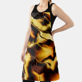 Goldene, raue Dünen mit verbrannten Teilen Schürze