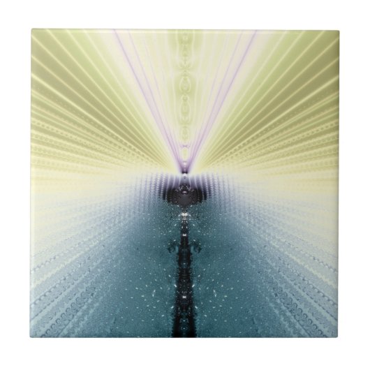 Goldene Rays Fliese (Vorderseite)