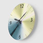 Goldene Rays Große Wanduhr (Winkel)