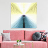 Goldene Rays Leinwanddruck (Insitu (Wohnzimmer))