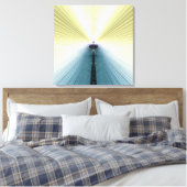 Goldene Rays Leinwanddruck (Insitu (Schlafzimmer))