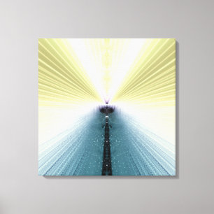 Goldene Rays Leinwanddruck