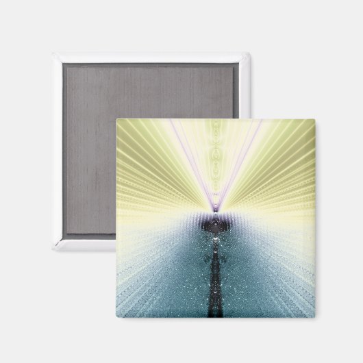 Goldene Rays Magnet (Vorderseite/Rückseite)