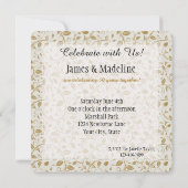 Goldene Reben Einladung (Rückseite)