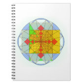 Goldene Rechteckformen Notizblock (Vorderseite)