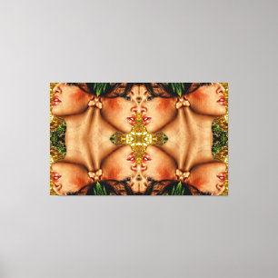 Goldene Reflektion Leinwanddruck