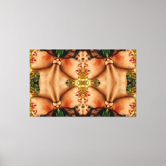 Goldene Reflektion Leinwanddruck (Vorderseite)