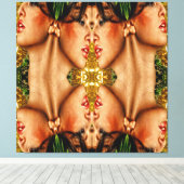 Goldene Reflektion Leinwanddruck (Insitu (Holzboden))