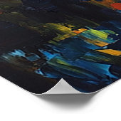 Goldene Reflektionen auf dem Herbst Poster (Ecke)