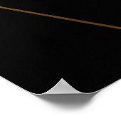 Goldene Reflektionen Geometrie Poster (Ecke)