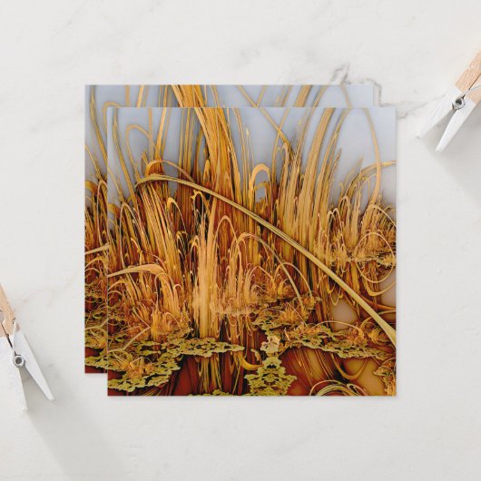 Goldene Reflektionen Karte (Vorderseite/Rückseite Beispiel)