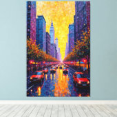 Goldene Reflektionen Leinwanddruck (Insitu (Holzboden))
