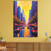 Goldene Reflektionen Leinwanddruck (Insitu (Wohnzimmer))
