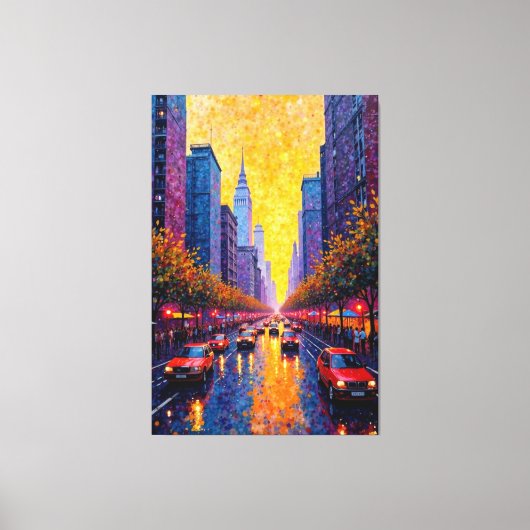 Goldene Reflektionen Leinwanddruck (Vorderseite)
