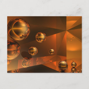 Goldene Reflektionen Postkarte