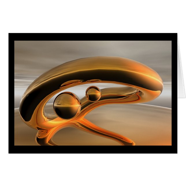 Goldene Reflektionskarte (Vorderseite (Horizontal))