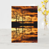 Goldene Reflektionskarte Karte (Gelbe Blume)