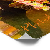 Goldene Reflexionen auf den Straßen von Philadelph Poster (Ecke)