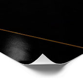 Goldene Reflexionen Geometrie Poster (Ecke)