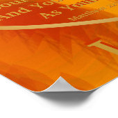 Goldene Regel auf fiery Angelic Flügel Poster -Cus (Ecke)