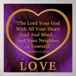 Goldene Regel auf königlichem lila himmlischem Poster