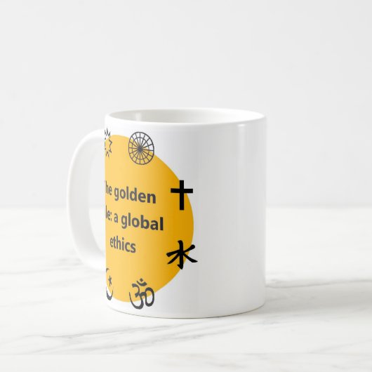 Goldene Regel Kaffeetasse (Vorderseite Links)