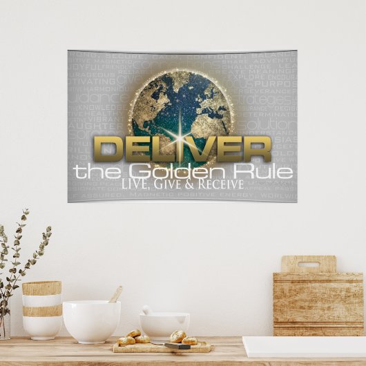 Goldene Regel Poster (Küche)