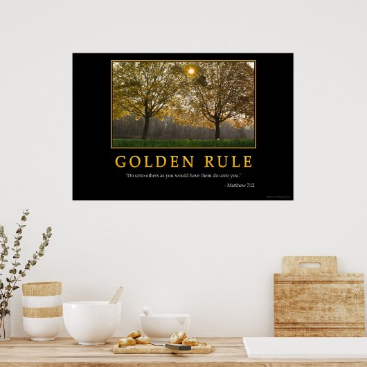 Goldene Regel Poster (Küche)