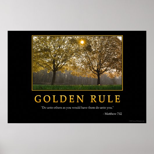 Goldene Regel Poster (Vorne)