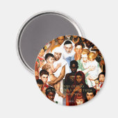 Goldene Regel (Tu anderen) von Norman Rockwell Magnet (Vorderseite/Rückseite)
