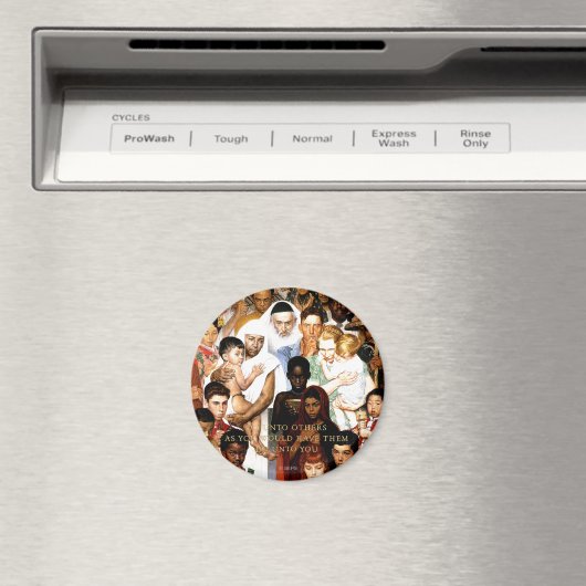 Goldene Regel (Tu anderen) von Norman Rockwell Magnet (In Situ (Geschirrspüler))