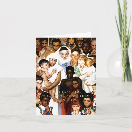 Goldene Regel (tun Sie an andere), durch Norman Karte (Vorderseite)