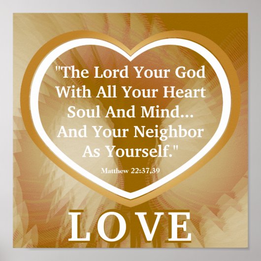 Goldene Regel über das Poster "Weiße Engel" - (Vorne)