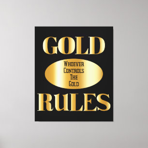 Goldene Regeln Goldene Mauer Leinwanddruck