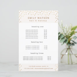 Goldene Regenfälle bei Imitaten Foil Service und P