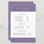 Goldene Regenfälle bei Imitaten Foil Service und P (Vorne/Hinten)